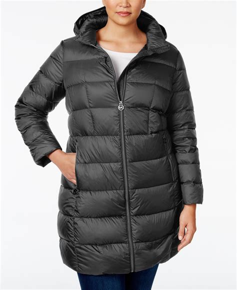 michael kors packable down puffer coat macy's|Michael Kors puffer coat women.